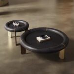 Gaoliang Coffee Table Set Wooden Round OEM/ODM (KF01)
