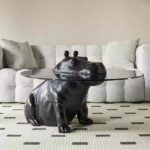 Gaoliang Animal Coffee Table Hippo Glass for Living Room OEM/ODM（KF172)