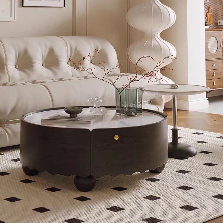 Gaoliang Coffee Table Stone Round OEM/ODM(KF22)