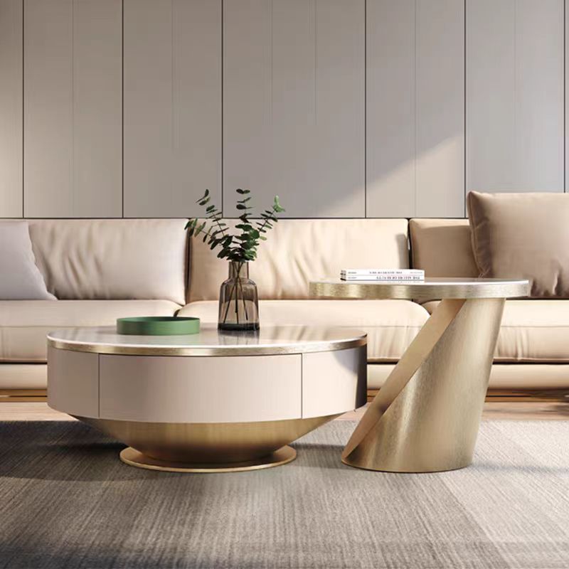 Gaoliang coffee table set nesting modern stone (KF220)