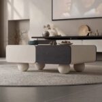 Gaoliang coffee table wooden with drawer (KF95)