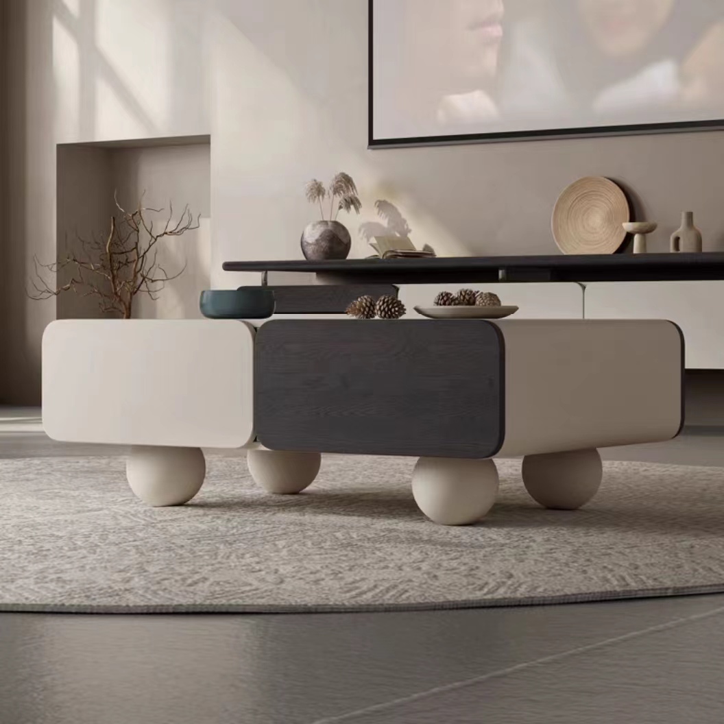 Gaoliang coffee table wooden with drawer (KF95)