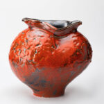 Gaoliang Porcelain Vases Handmade Chinese Red Ceramic Vase OEM/ODM (CML38)