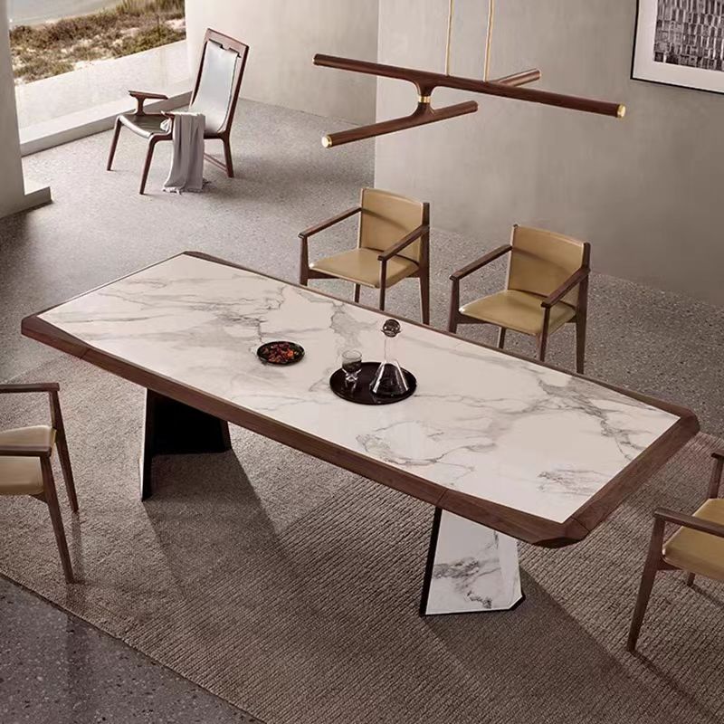 Gaoliang Dining Table Light Luxury Marble Stone OEM/ODM(CZ51)