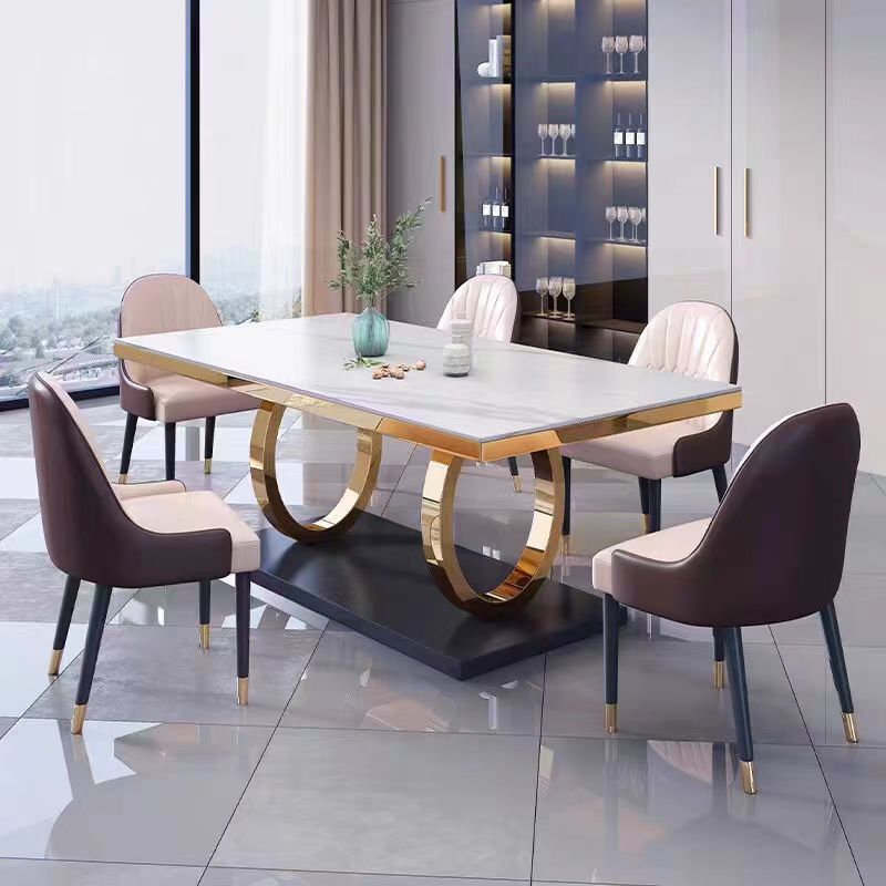 Gaoliang Dining Table Luxury Modern Golden leg OEM/ODM (CZ100)