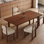 Gaoliang Dining Table Vintage Carved Legs OEM/ODM(CZ25)