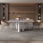 Gaoliang Dining Room Table Set Marble Top OEM/ODM (CZ67)