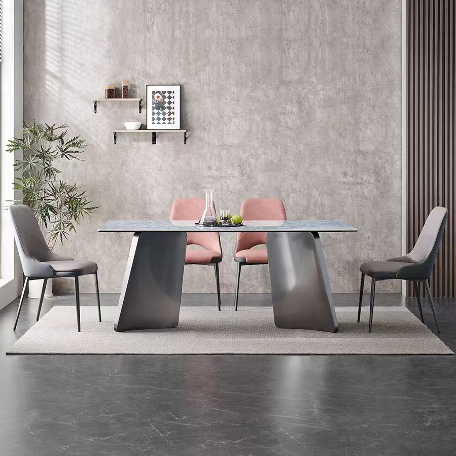 Gaoliang DiningTable Modern Stone Top Rectangular OEM&ODM (CZ106)