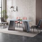 Gaoliang DiningTable Modern Stone Top Rectangular OEM&ODM (CZ106)