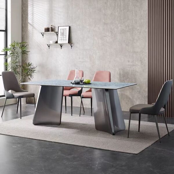 Gaoliang DiningTable Modern Stone Top Rectangular OEM&ODM (CZ106)
