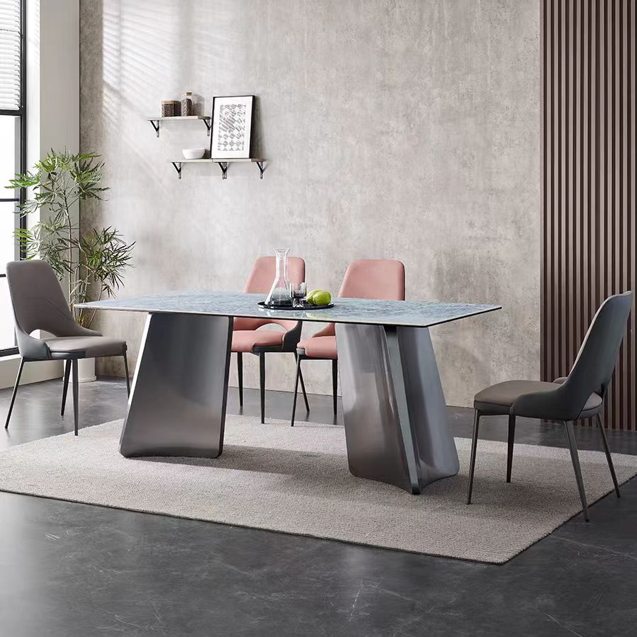 Gaoliang DiningTable Modern Stone Top Rectangular OEM&ODM (CZ106)