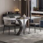 Dining Table Marble Stone Top Modern square OEM/ODM(CZ107)