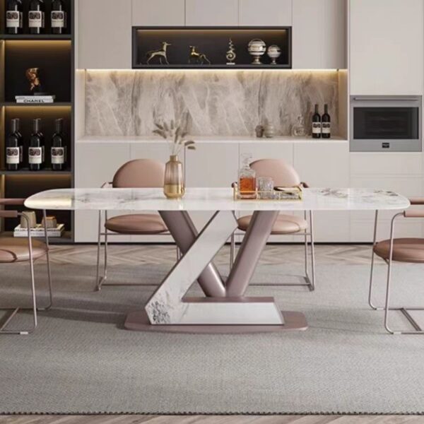 Dining Table Modern Luxury LV Shape OEM/ODM(CZ108)