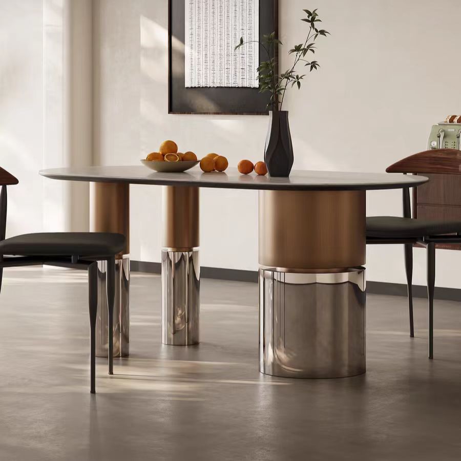 Dining Table Italian Modern Marbel Top OEM/ODM (CZ13)