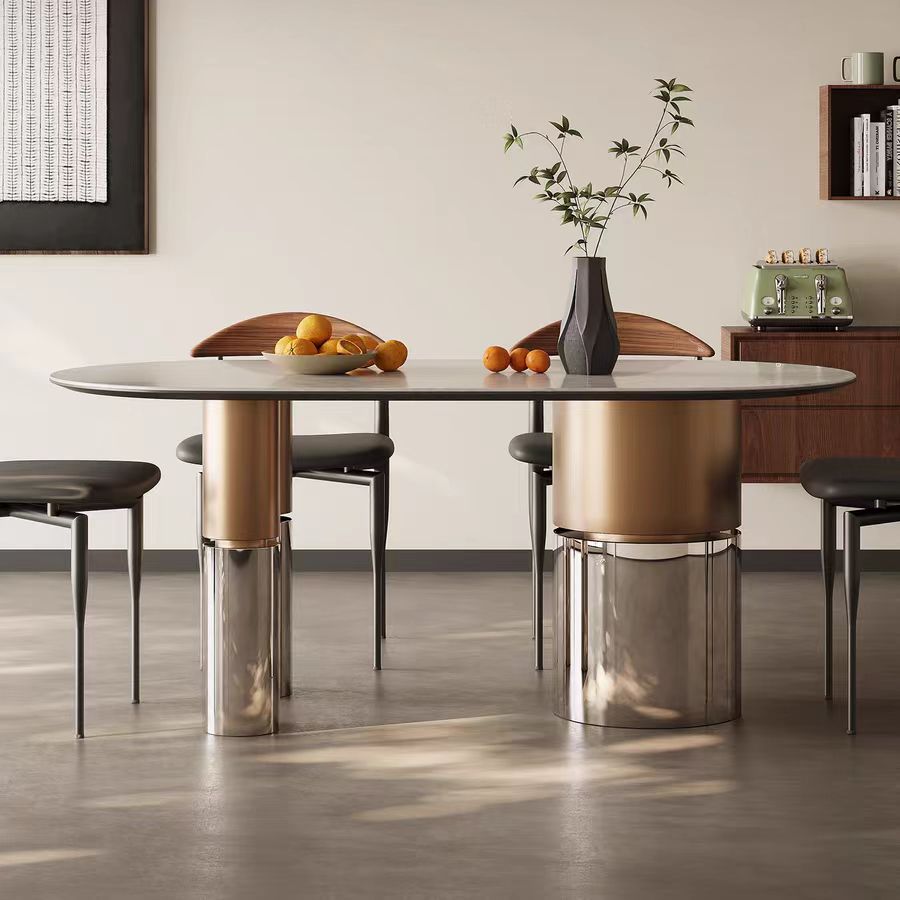 Dining Table Italian Modern Marbel Top OEM/ODM (CZ13)