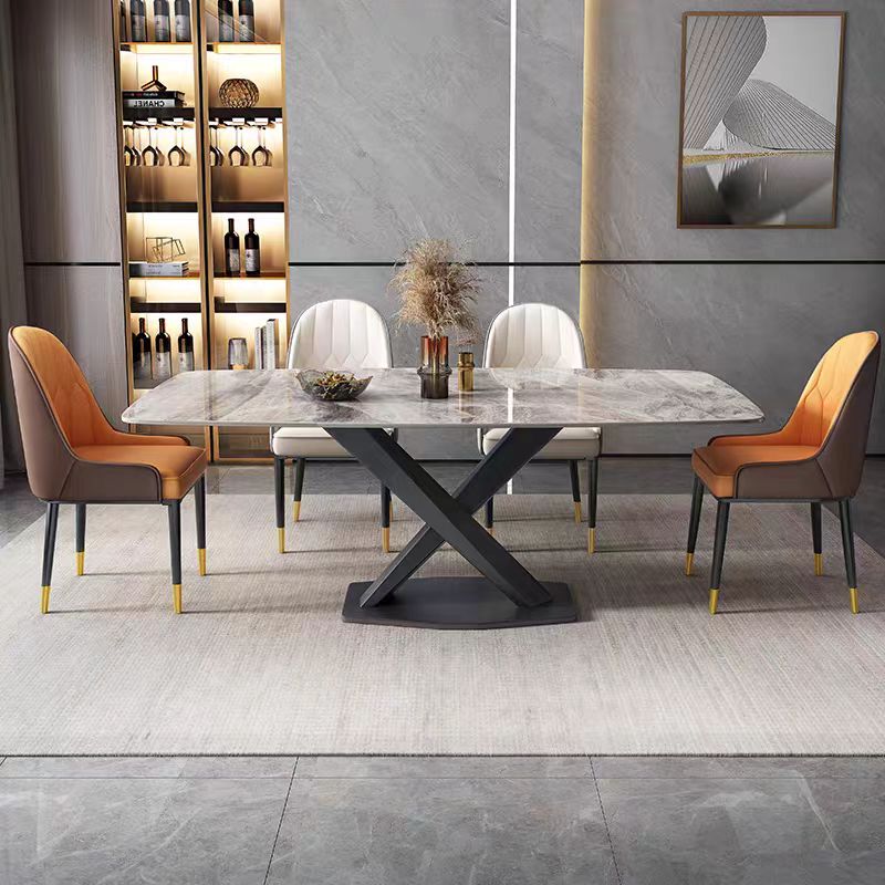 Dining Table Italian Style Marble Stone Top OEM/ODM(CZ141)