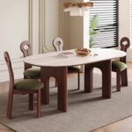 Gaoliang Dining Table And Chairs Oval Ceramic Top OEM/ODM(CZ47)