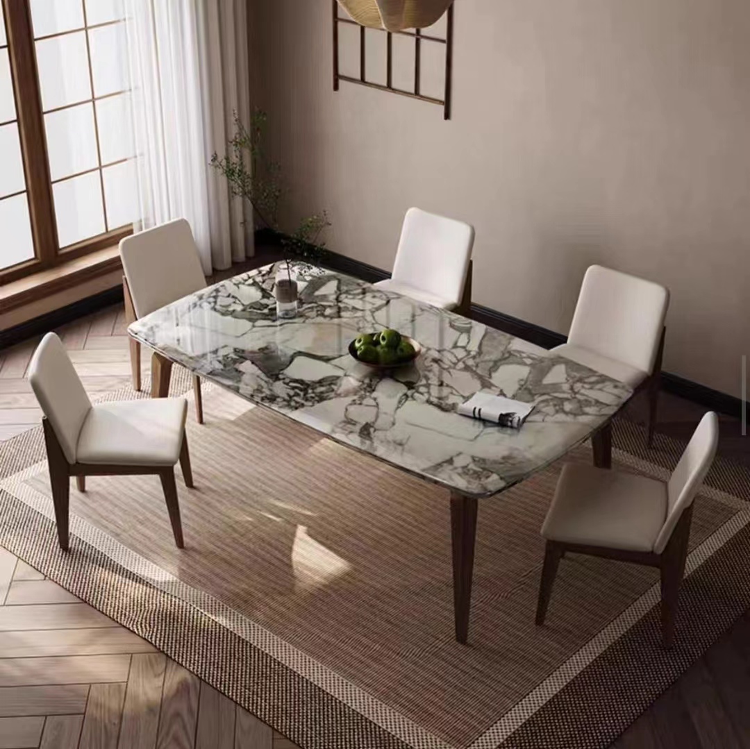 Dining Table Modern Luxury Marble Stone Top OEM/ODM(CZ48)