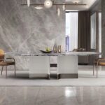 Gaoliang Dining Table Luxury Rrctangle Marble Stone Top OEM/ODM(CZ55)