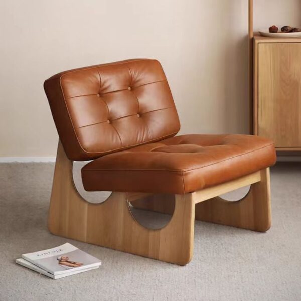 Gaoliang Accent Chair Italian Leather Minimalist OEM/ODM (DY21)