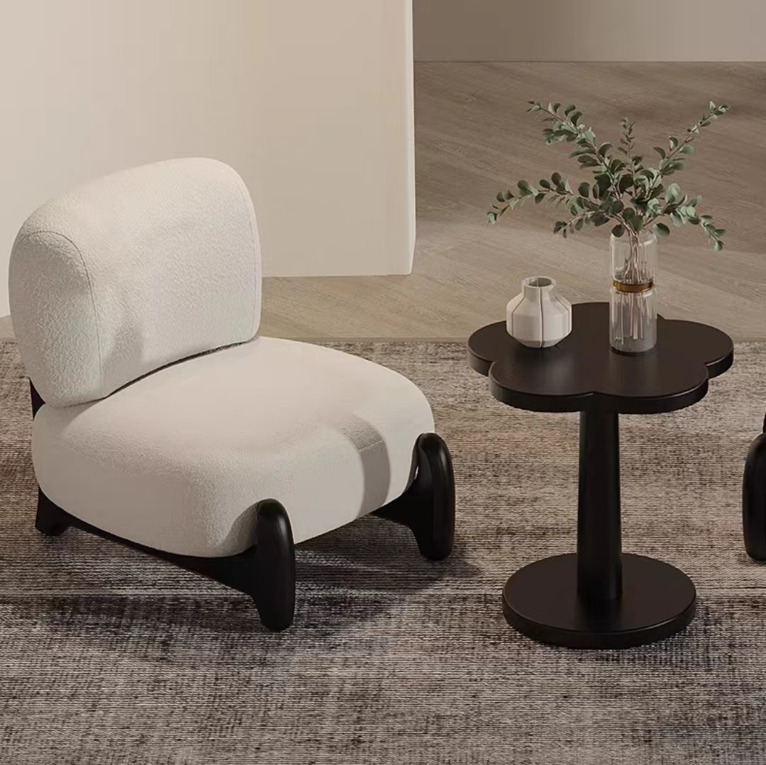 Gaoliang Accent Chair Modern Cream Wooden Frame OEM/ODM (DY48)