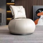 Gaoliang Accent Chair Pumpkin Luxury Leather Single Seat Sofa Chair OEM/ODM (DY64)