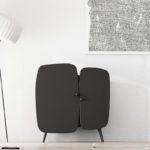 Gaoliang Sideboard Cabinet Storage Black Modern OEM/ODM(GZ07)