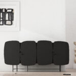 Gaoliang Sideboard Cabinet Storage Black Modern OEM/ODM(GZ08)