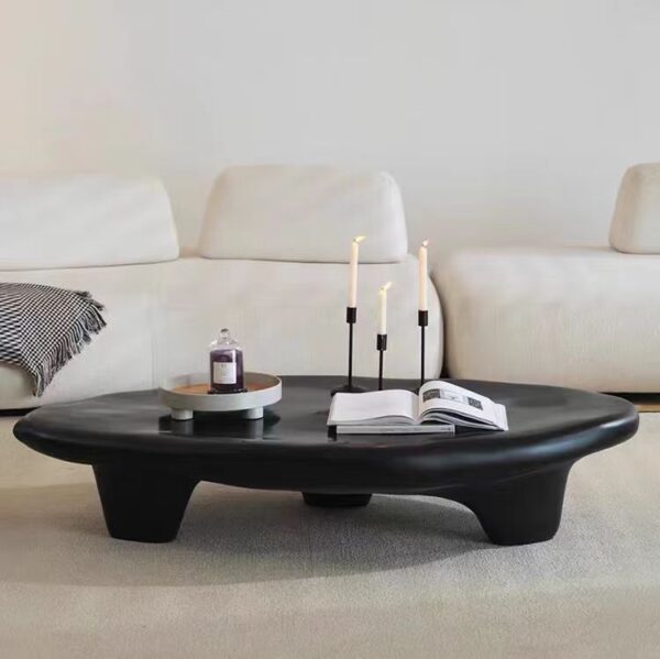 Gaoliang Coffee Table Cobblestone Wabi Sabi Fiberglass (KF07)