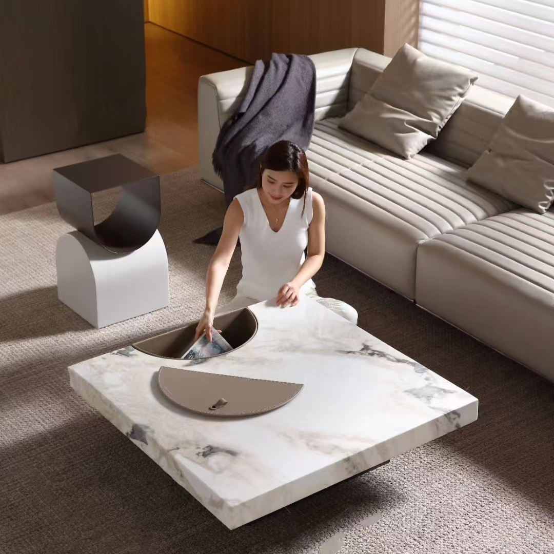 Gaoliang Coffee Table Stone Square (KF08)