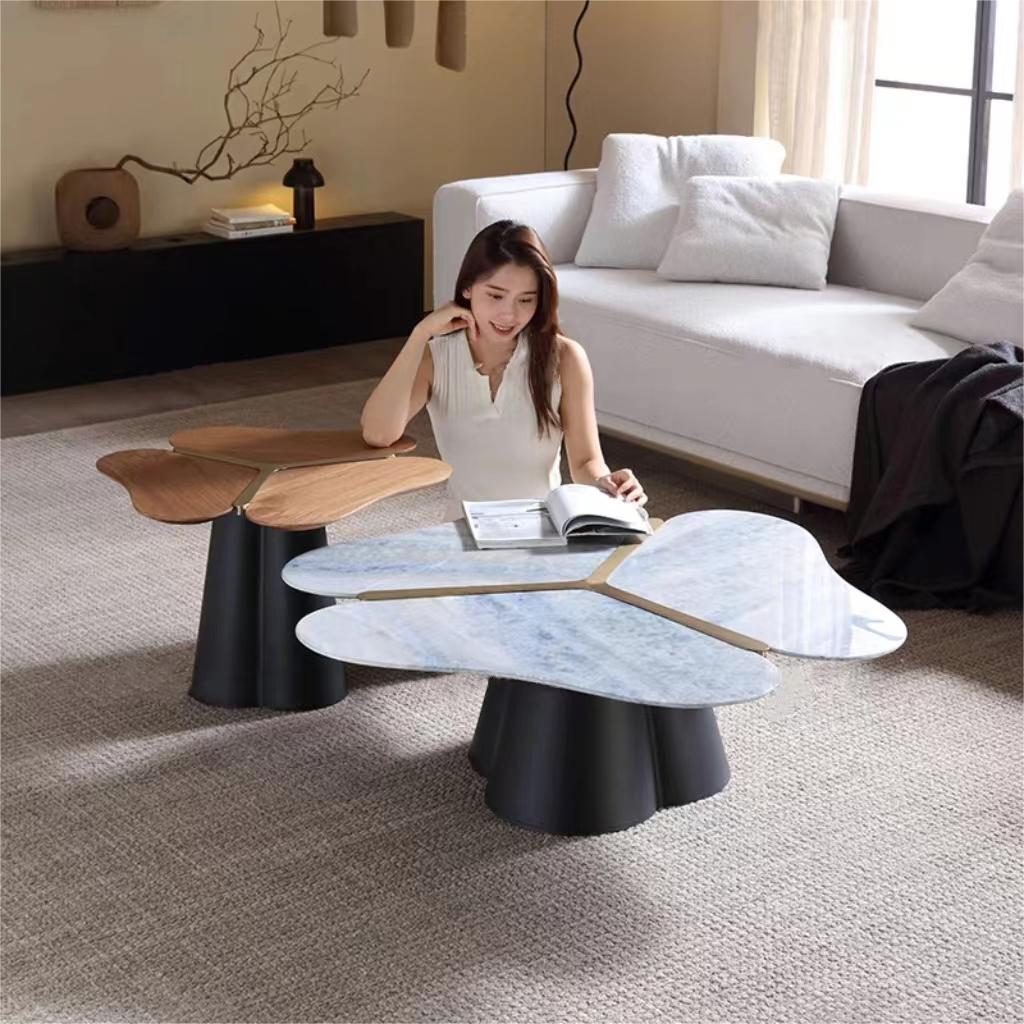 Gaoliang Coffee Table Set Stone Flower (KF12)
