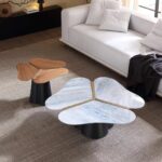 Gaoliang Coffee Table Set Stone Flower (KF12)