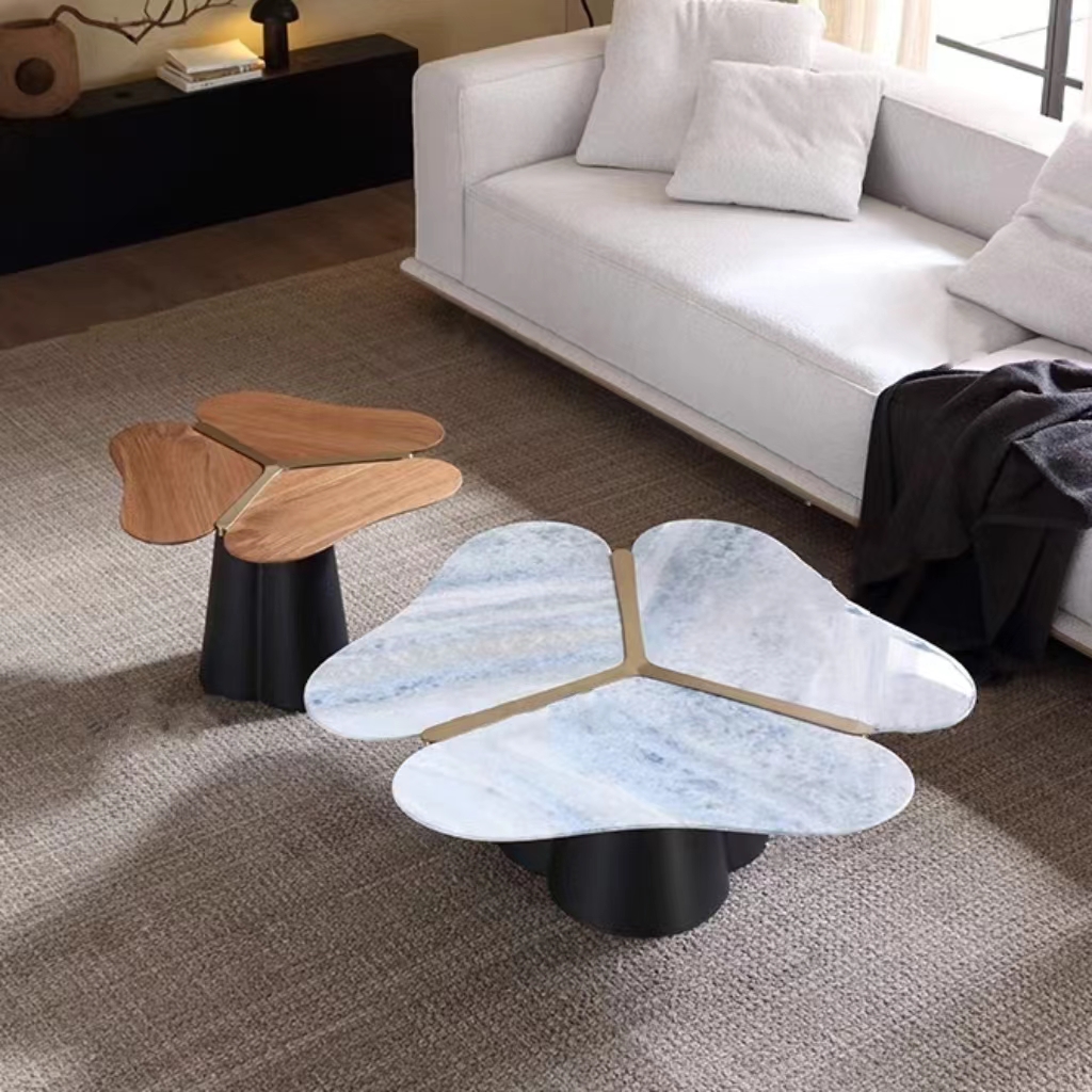 Gaoliang Coffee Table Set Stone Flower (KF12)
