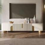 TV cabinet marble stone top