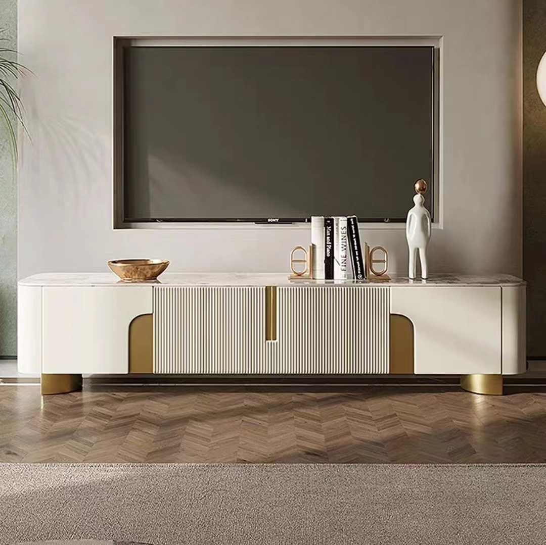 TV cabinet marble stone top