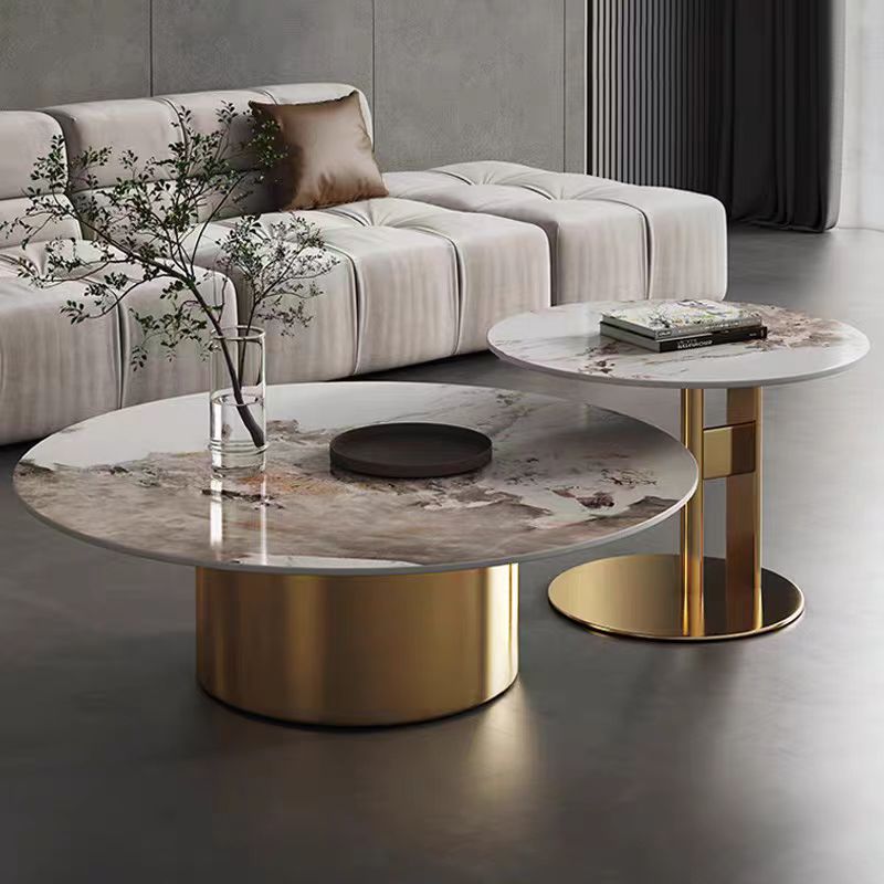 Gaoliang coffee table nesting stone round OEM/ODM(KF145)