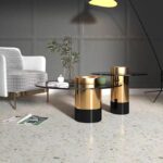 Gaoliang Coffee Table Nesting Round Glass (KF149)