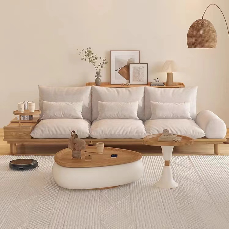 Gaoliang Coffee Table Wooden Fiberglass OEM/ODM(KF152)