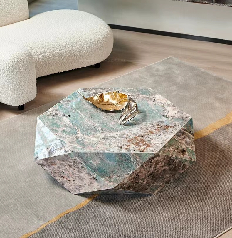 Gaoliang Coffee Table Modern Luxury Marble Stone (KF179)