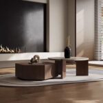 Gaoliang Coffee Table Hexagon Shape Wooden (KF182)