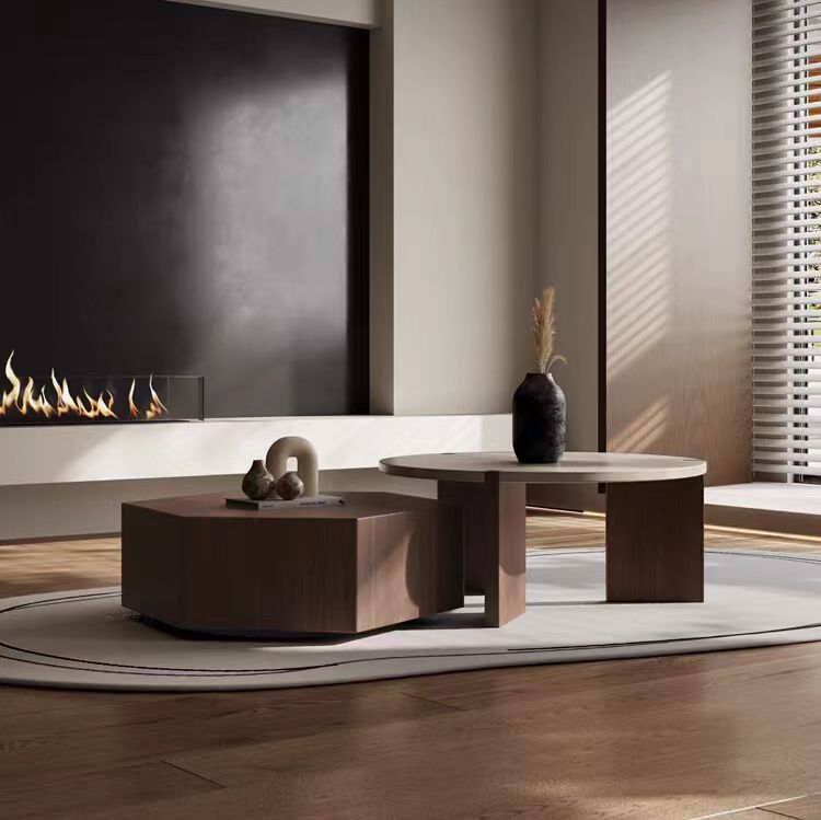 Gaoliang Coffee Table Hexagon Shape Wooden (KF182)