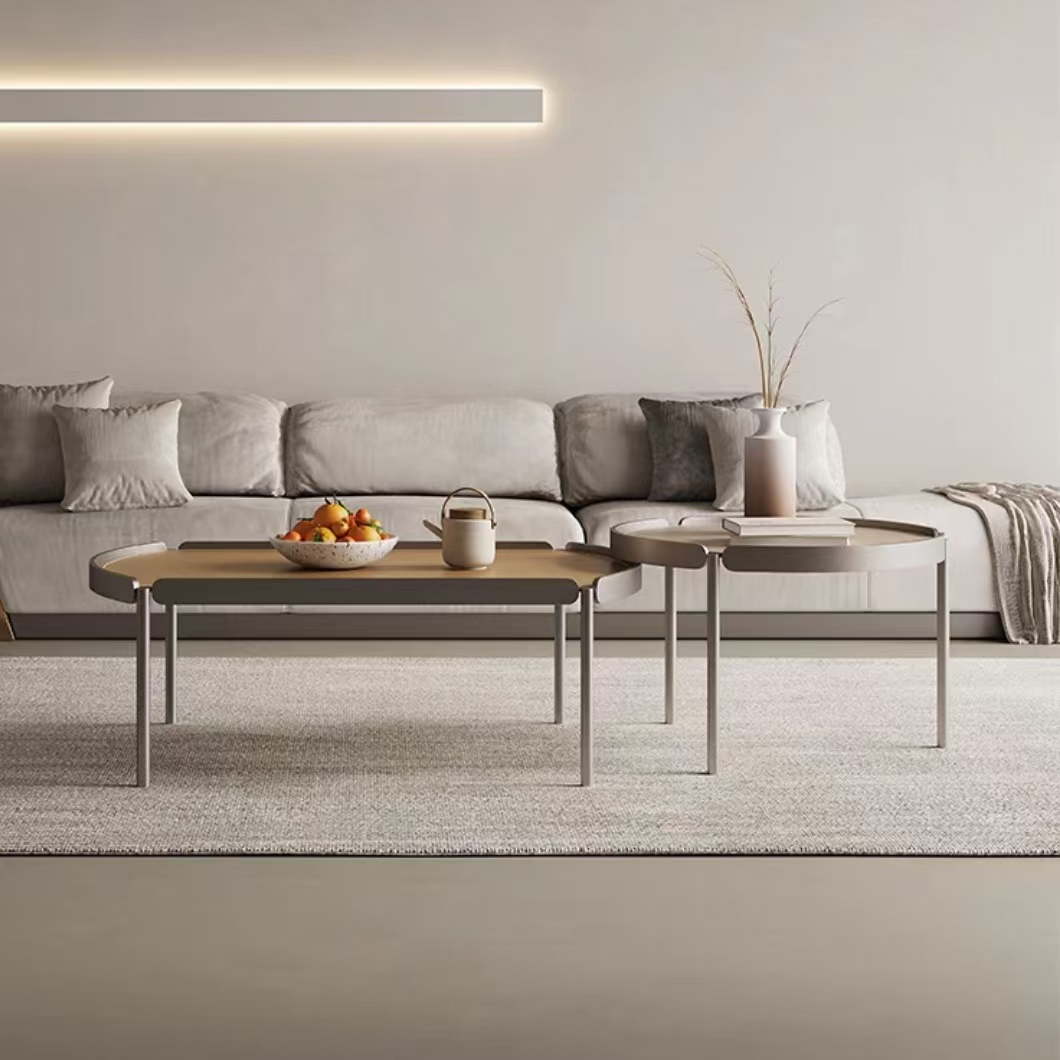 Gaoliang Coffee Table Set Metal Square and Round(KF185)