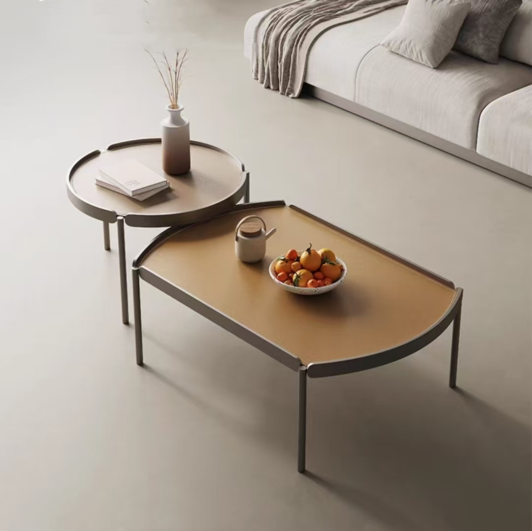 Gaoliang Coffee Table Set Metal Square and Round(KF185)