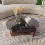 Gaoliang Marcio Display Coffee Table Glass Modern Round (KF187)