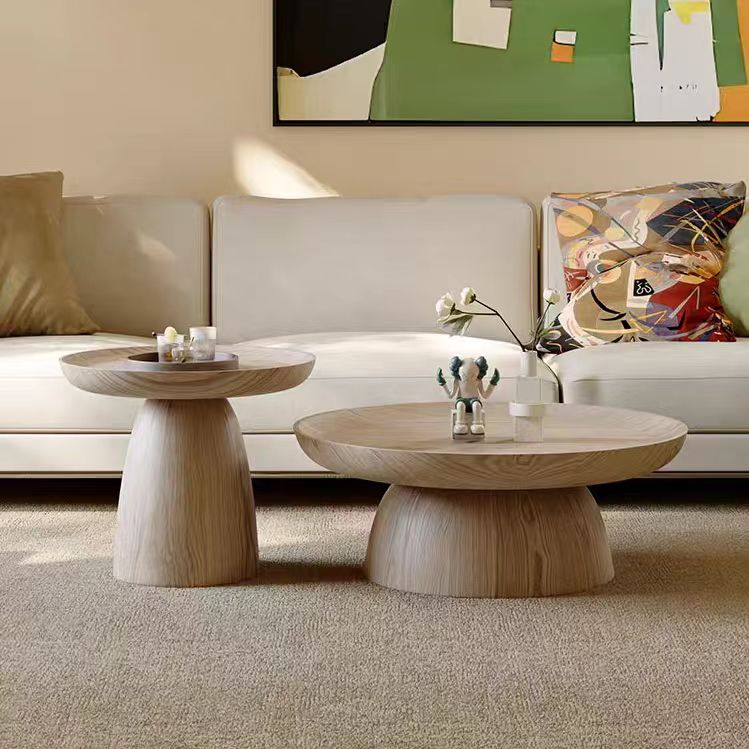 Gaoliang Coffee Table New Round Wooden (KF192)