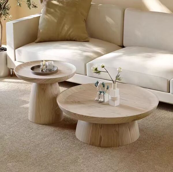 Gaoliang Coffee Table New Round Wooden (KF192)
