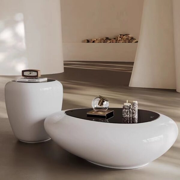 Gaoliang Coffee Table Set Glass Oval (KF204)