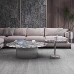 Gaoliang coffee table set stone round OEM/ODM (KF215)