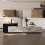 Gaoliang Coffee Table Modern Marble Stone Rectangle OEM/ODM (KF225)