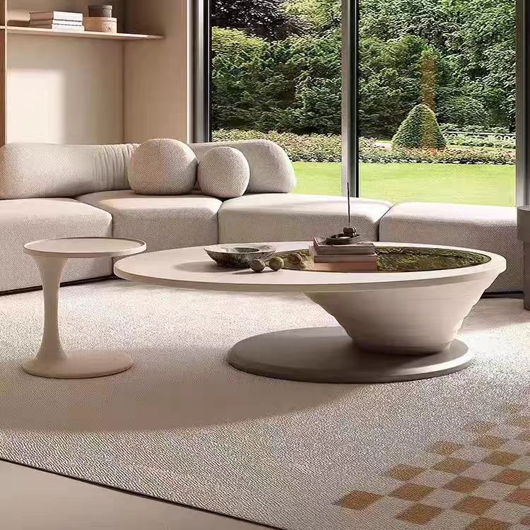 Gaoliang Coffee Table Set Wooden Oval OEM/ODM(KF23)